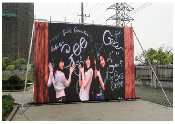 Full Color Outdoor LED Displays Rental With 6-70m Viewing Distance , 6mm Pixel Pitch