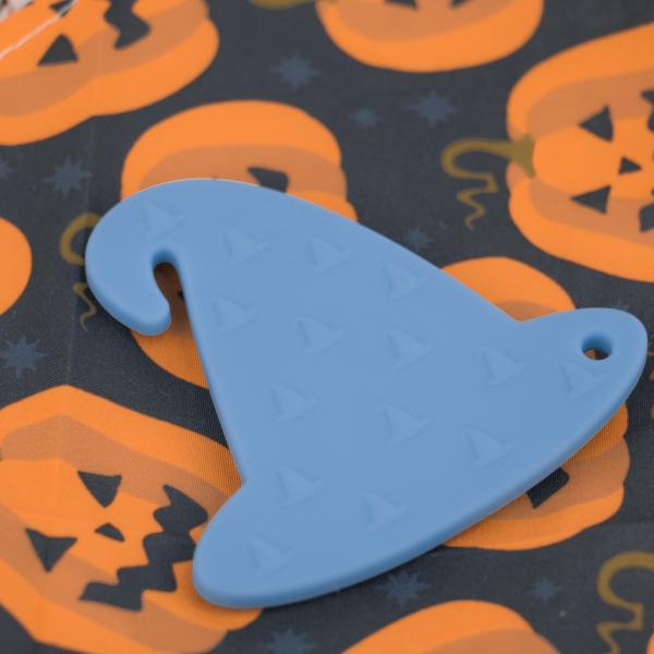 Halloween Witches Hat Silicone Baby Teether Colorful For Soothing Teething Pain