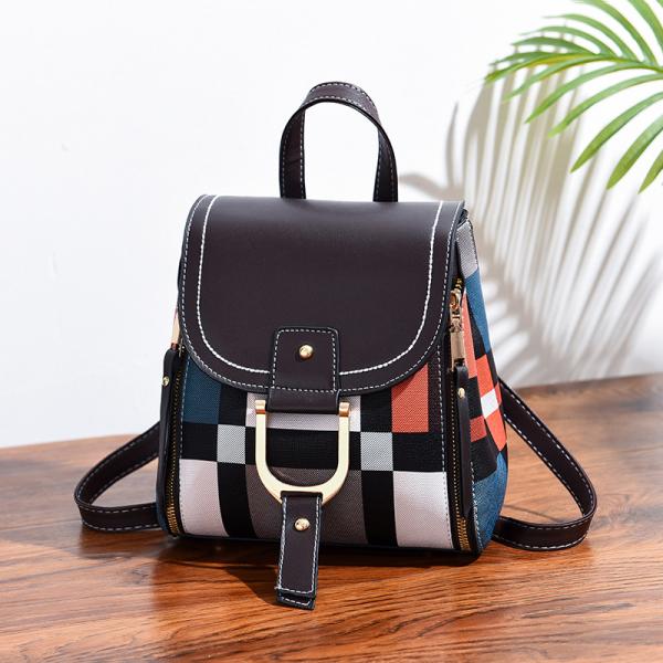 2022 Ladies Back Bags Students Fashion Women Small Backpack with Main Material PU