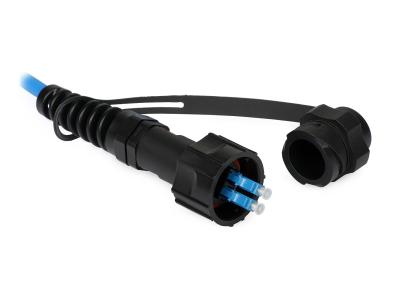APC ODLC duplex Fiber Optic Connector with UPC Polishing / Black Boot