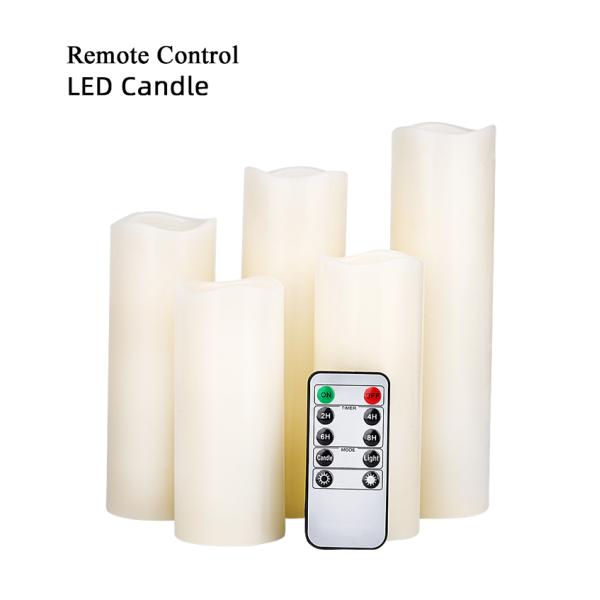 LED Candle Real Wax LED Candles with Remote Control and Battery Operated