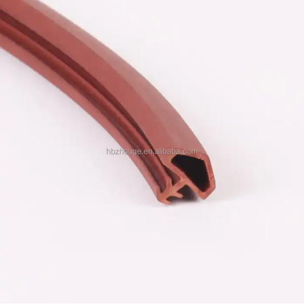 Профиль из черной резины для стеклянных дверей Жесткость резиновой уплотнительной ленты 65 ± 5 / настраиваемая