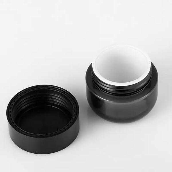 O corpo do frasco do pó do creme de cara do produto comestível põe manteiga o recipiente de empacotamento da parede dobro cosmética