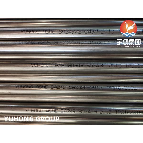 ASTM A249 / ASME SA249 TP316L BA Stainless Steel Welded Tube For Heat Exchanger