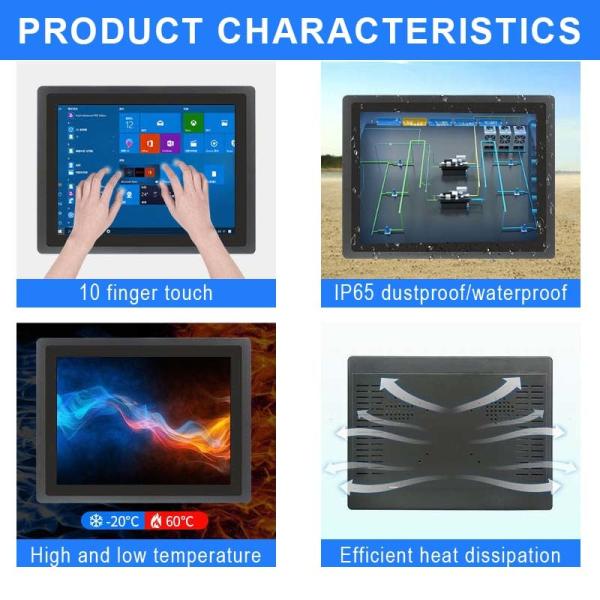 43 Inch Industrial Monitor with RS232 Control Full HD Resolution and 60,000 Hours Service Life