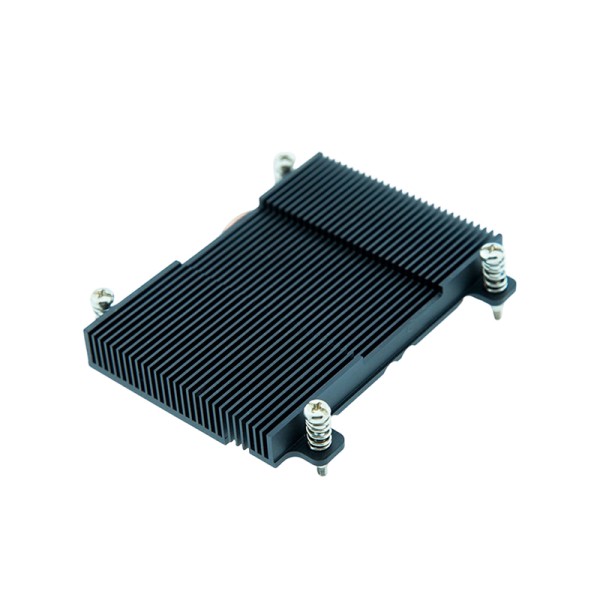 Low Profile 2 Heat Pipe Passive CPU Cooler - Aluminum Fin Heatsink with Spring Screws for Mini ITX/HTPC Cooling