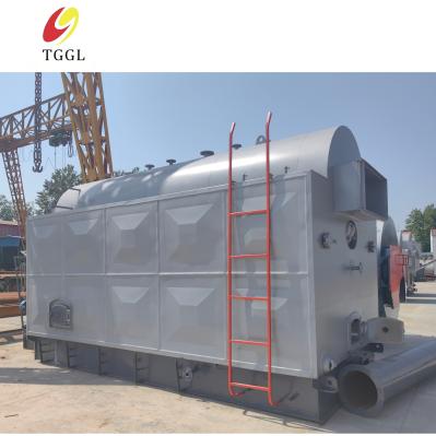 0,5-4t/H Caldeira de vapor de biomassa a carvão Caldeira de grelha fixa acionada manualmente