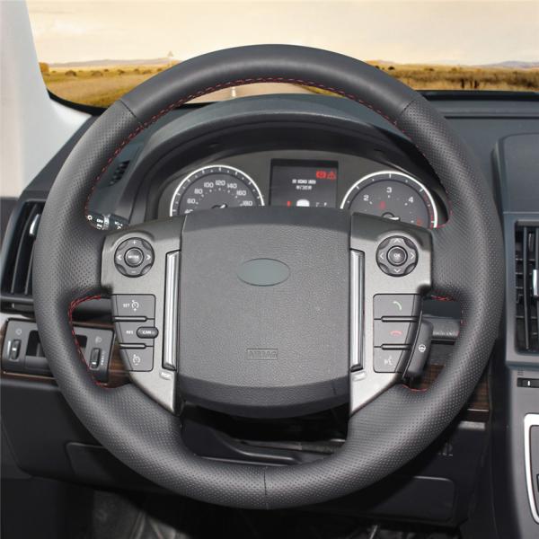 Customize Sewing Steering Wheel Cover Car For Land Rover Freelander 2 Discovery 3 Range Rover Sport Evoque