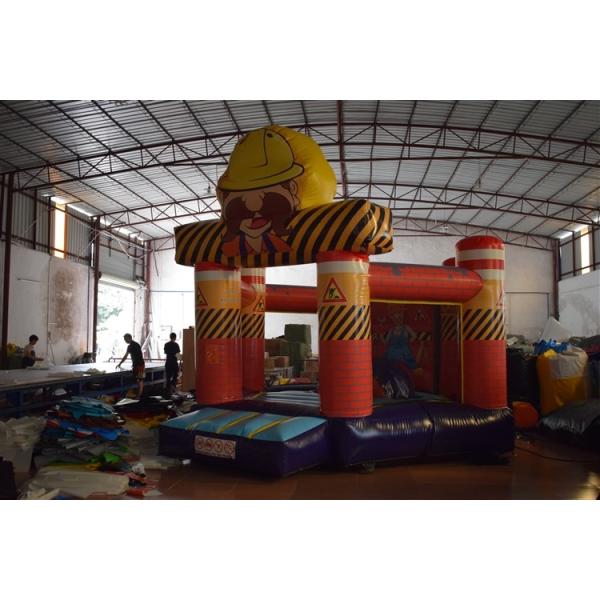 Дом скачки небольшого брезента ПВК размера 0.55мм раздувной/дети скача замок