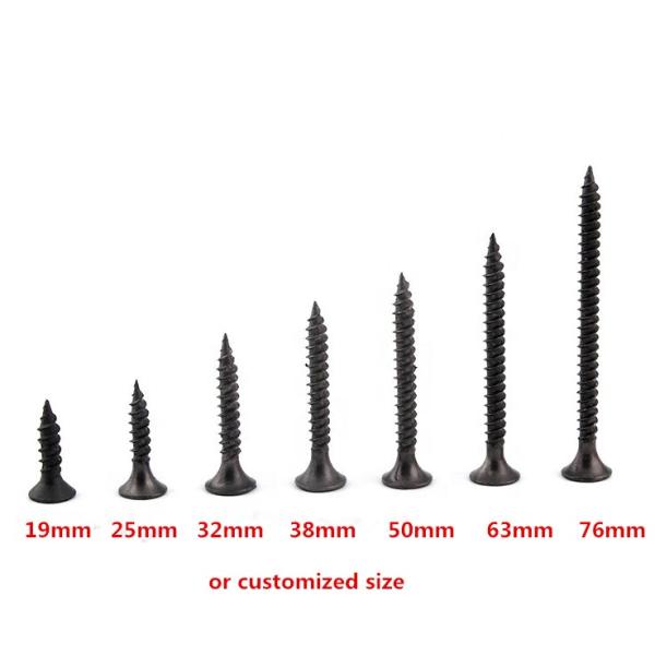 Small Wallboard Drywall Screw Carbon Self Tapping Screw Black Phosphated
