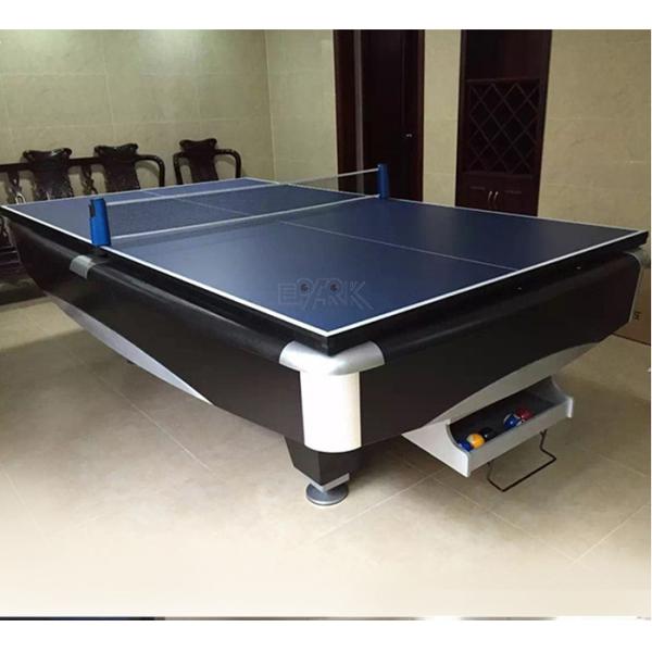 American Style 9 Foot Black Billiard Table For Shopping Mall