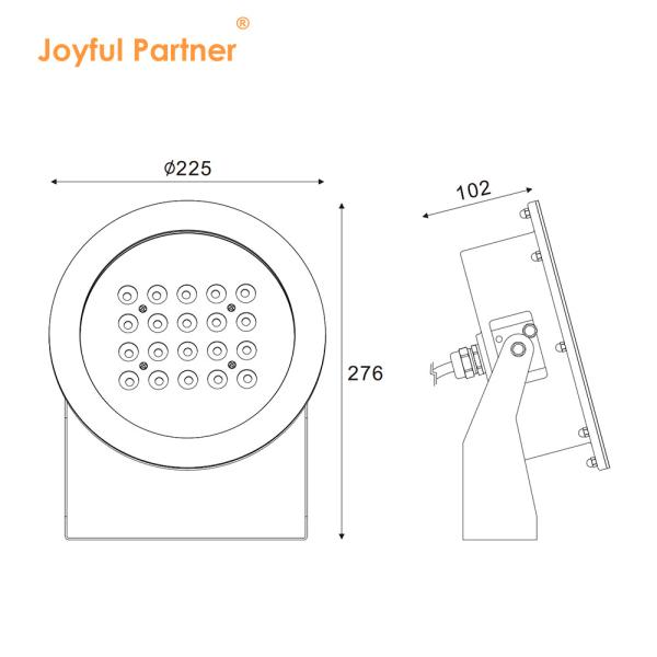 Outdoor Waterproof IP68 DMX Led Big Wattage 20W 40W 60W 80W RGB 3in1 For Fountain