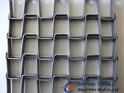 The Great Wall Type Mesh Belt, SS304, SS316 and Galvanized Steel Materials