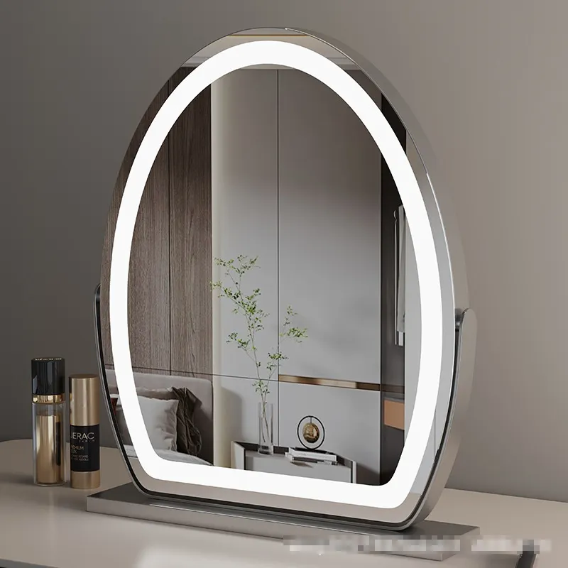 Silver LED Makeup Mirror 3000K - 6000K Hollywood Makeup Mirror