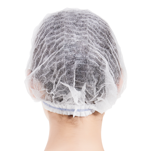 Direct Factory Sale of Eco-Friendly Disposable PP Nonwoven Material Medical Cap & Shoe Cover Wholesale Round Doctor Cap Mob Cap