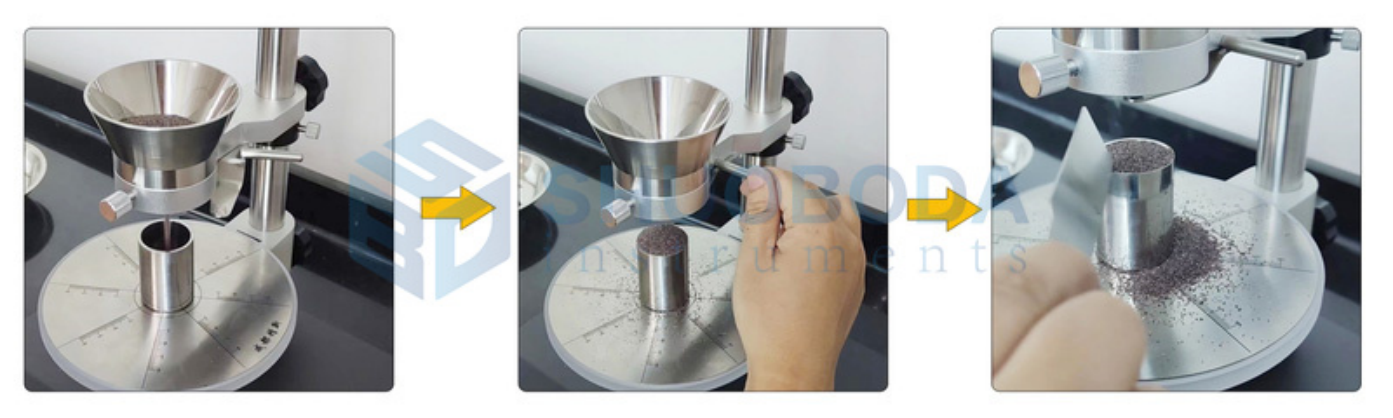 DT-A4 Powder Properties Tester Repose Angle Fluidity Bulk Density Test Apparatus 50 - 100g
