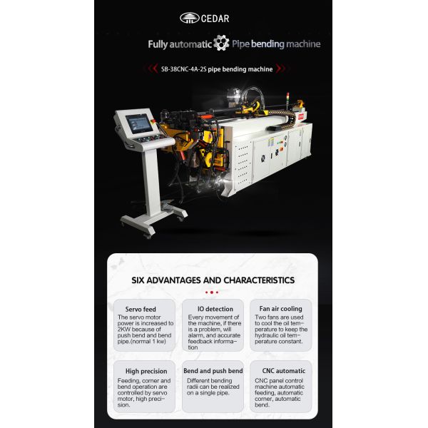 Factory Hot Selling Pipe Bender XS-38CNC Automatic Pipe Bending Machine