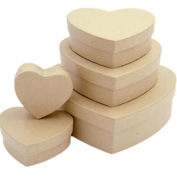 Boîte cadeau en forme de cœur personnalisée Boîtes rigides pour emballage de chocolat de bijoux et de fleurs