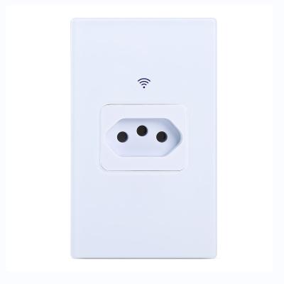 100V - 240V Brazilian Power Socket Wireless Tuya Wall Socket 20A