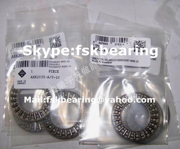Long Life INA Brand AXK2035 / AXK1104 Thrust Plane Needle Roller Bearing Chrome Steel