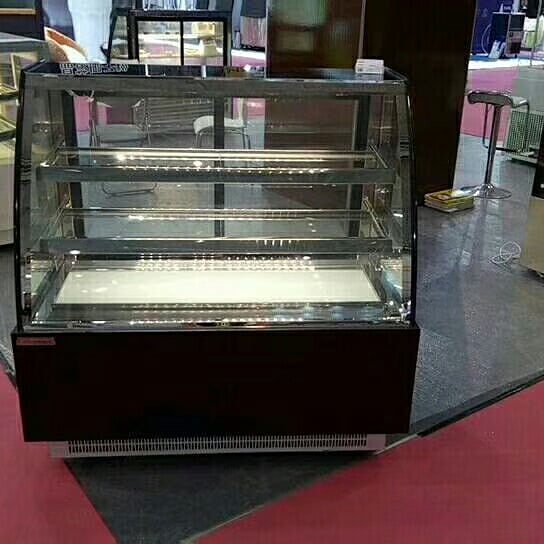 Open the door cake cabinet, air cooled refrigerator, table, room temperature west pastry