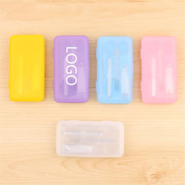 Stainless steel nail suits 9.5*5*1.5cm PP+stainless four colors logo customized