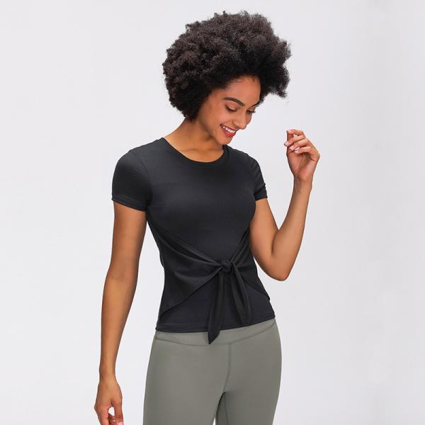 Women Bandage Activewear T Shirts Yoga T-Shirts Fitness Workout Apparel