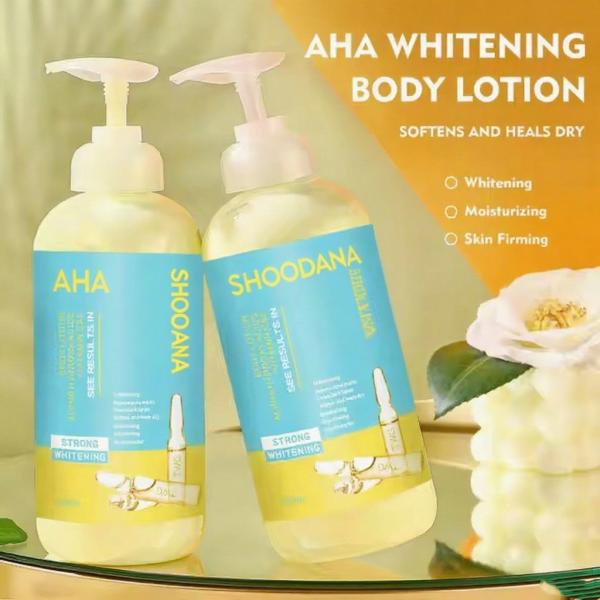 Fábrica OEM de Loción Corporal 500ml Vitamina C Ácido Frutal Blanqueador Loción Corporal AHA