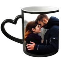 a sublimação do coração 11oz revestiu a mudança Semi-lustrosa da cor das canecas mágicas cerâmicas
