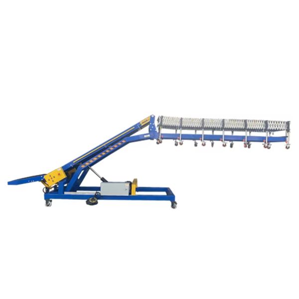Custom Heavy-Duty Belt Conveyors Mobile Automatic Loading/Unloading Systems Truck Container Warehouse Bulk Material Handling Equipment Truck Container Heavy Cargo Automatic Handling Systems Logistics