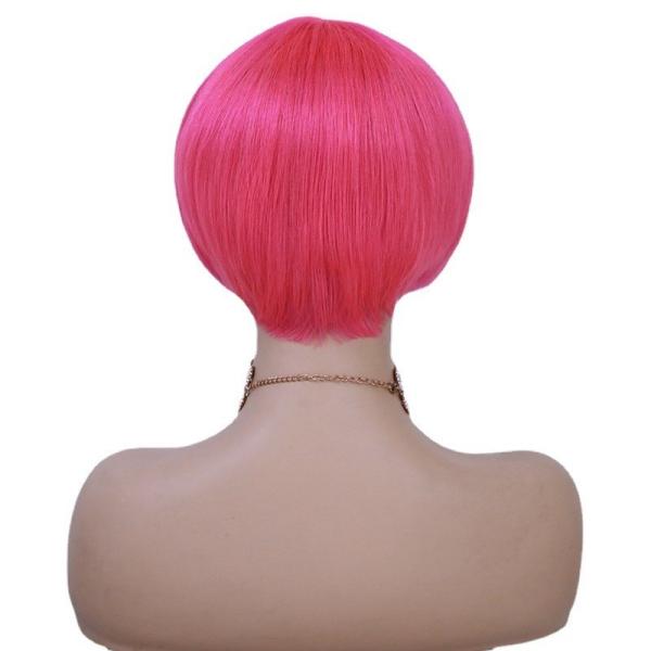 Swiss Lace Base Material Remy Hair Virgin Silky Short Bob Cut Wigs For Women with 1