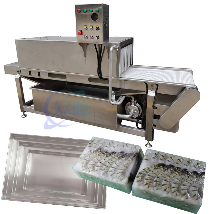 500kg/H-600kg/H Frozen Shrimp Processing Plant Separate Tray Machine Cutter