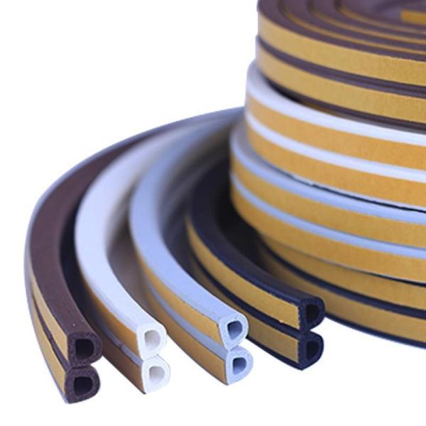 Customized D Shape Self Adhesive Rubber Seal Door Window Weather Strip for Apartment Soundproofing