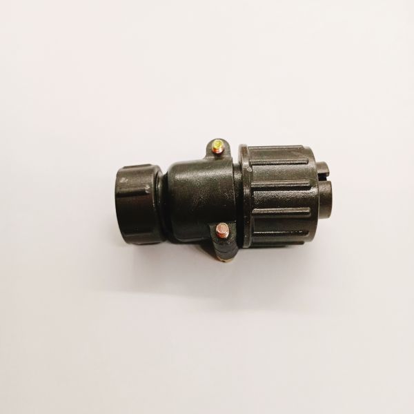 P16 connectors P16K4P 2-Pin Jack Female Socket Waterproof Connector with IP68 Rating, Gold-Plated Terminals, and Aluminum Alloy Casing