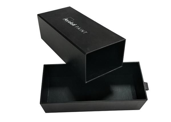 Black Lamination Paper Slide Box ,  Professional Printing Sliding Drawer Gift Boxes
