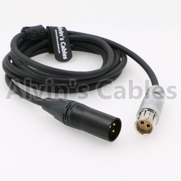 Tomada fêmea feita sob encomenda do Pin de Fischer 2 do cabo distribuidor de corrente de Arri do comprimento ao homem original do pino de XLR 3