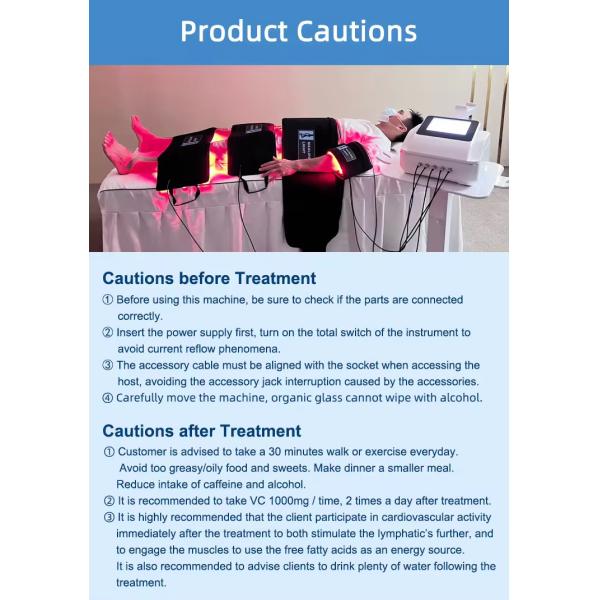 Dual Wavelength Laser Body Slimming Machine 650nm 940nm For Pain Therapy / Weight Loss