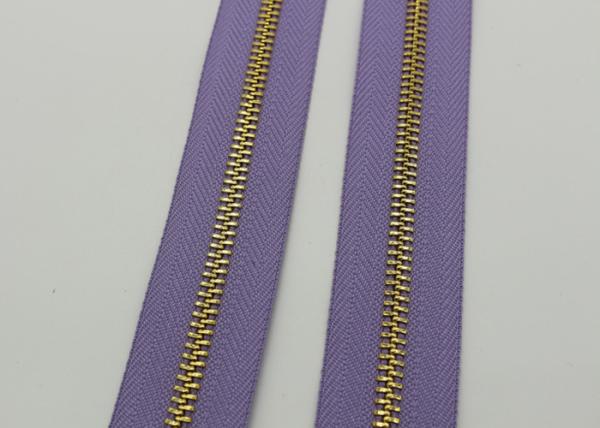 Standard Y / Corn Teeth Long Chain Zipper 5#  48 Inch  Light Purple Tape Customized