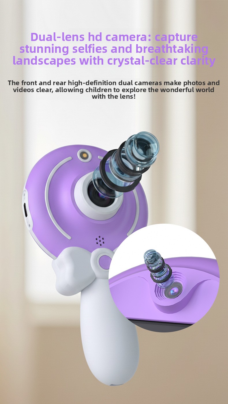 New Cross-Border Magic Wand Children's Camera HD Dual-Camera Video-Capable Cute Cartoon Digital Camera Wholesale