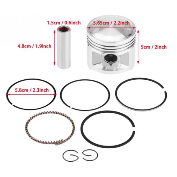 56.5mm Honda Motorcycle Piston Rings Kits , Alloy Cast Iron Honda Cg 125 Accessories