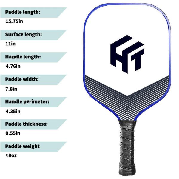 Mode personnalisé USAPA Approuvé 16mm Fibre de verre Pickleball Racket Set commande aujourd'hui