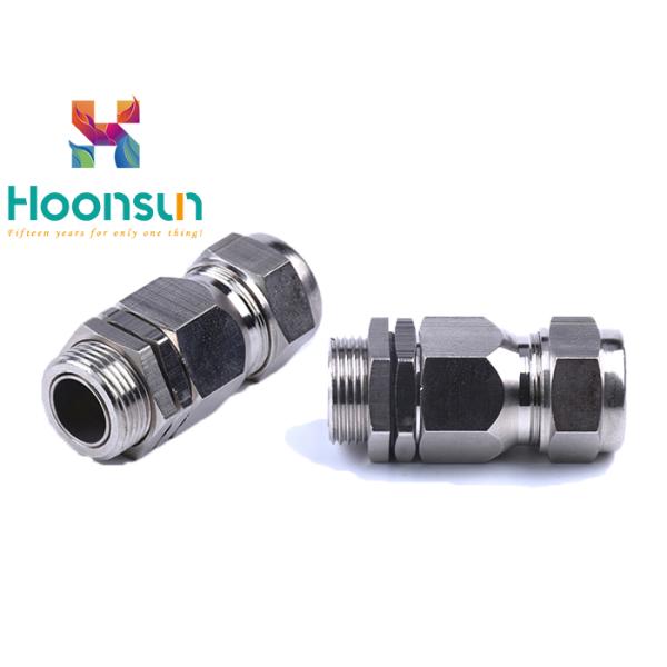 Double Seal Metal Armored Cable Gland Waterproof IP68 Flame Retardant