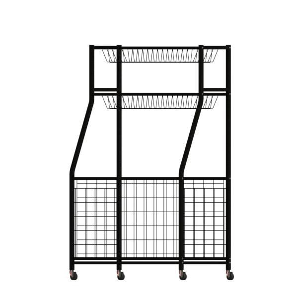 3 Tier Metal Sporting Goods Storage Rack In Garage Storage Stand