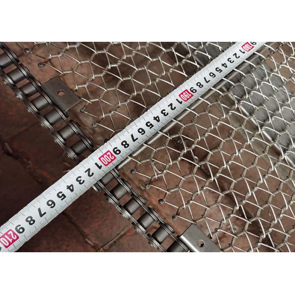 Heat Resistant Stainless Steel Metal Wire Mesh Chain Conveyor Belt For Conveyor Tiny Material