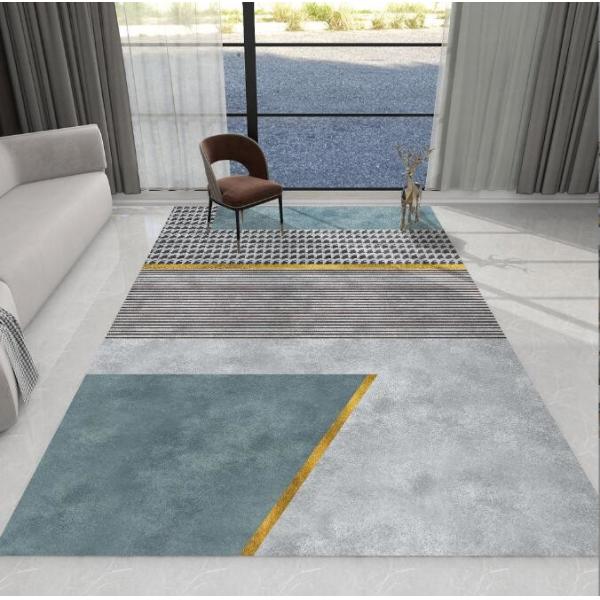 Rectangle Polyester Fiber Living Room Floor Carpets Household Absorption Bedroom Sofa