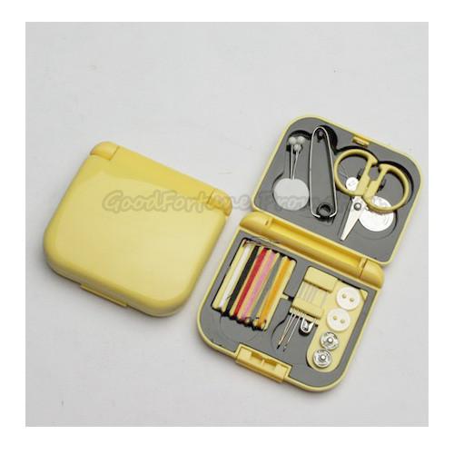 Hot Sale Promotional complete printed logo travel sewing box tool set gift