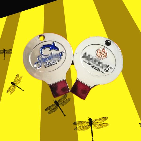 Золото-серебряный металлический открыватель для кавиара