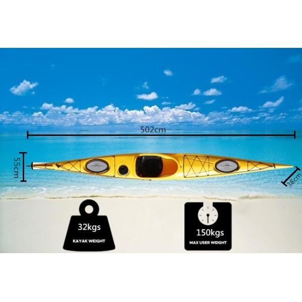 Рекреационный тандем сидит в погодных условиях коррозийной устойчивости каяка жестких терпя