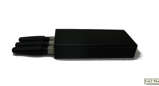CDMA / GSM Portable Cell Phone Jammer / Blocker 25dBm With 3 Antenna