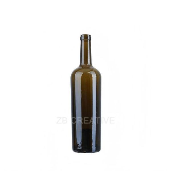 Luxury Cork Closure Empty Wine Glass Bottle 750ml Icon Wine 1200g 1741K-1